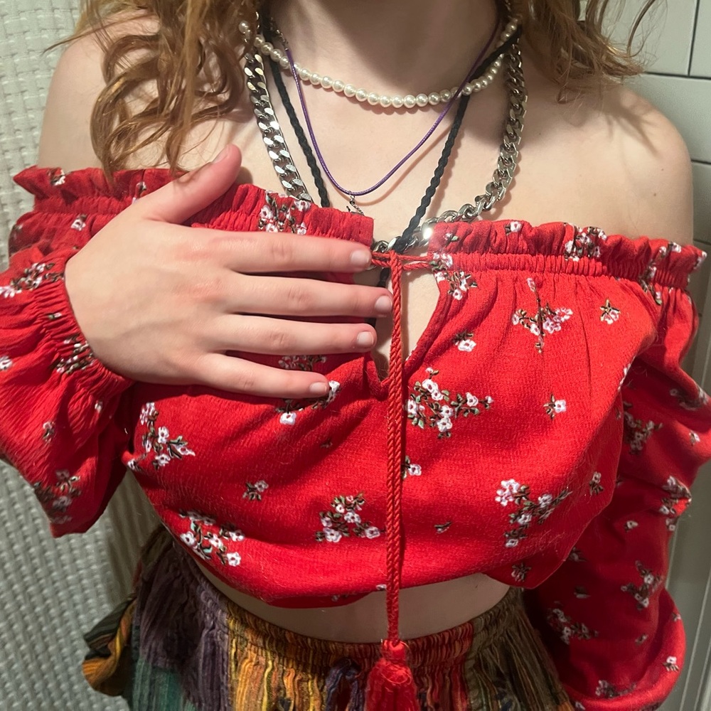 Boho floral top